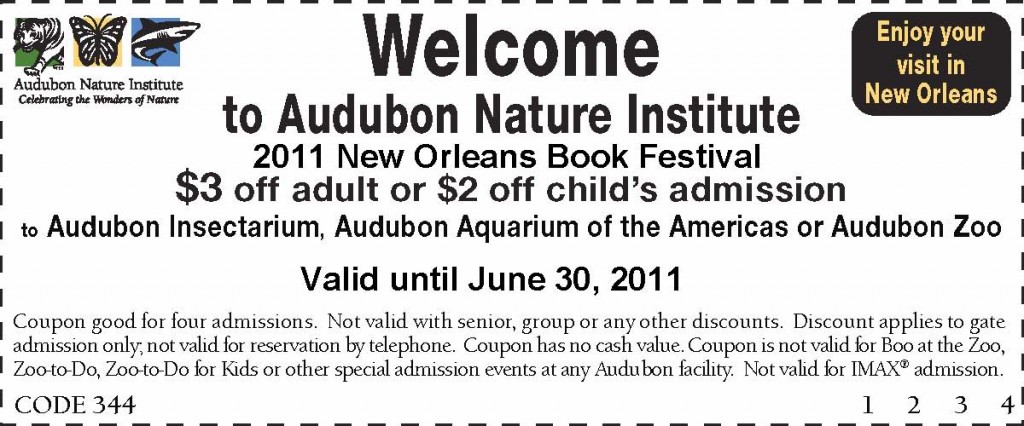 New Orleans Book Fest Audubon Discount
